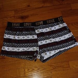Stylish Black and White Patterned Women's Shorts